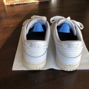 All White Nike Dunk Low